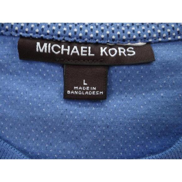 Stylish Michael Kors Blue Polka Dot T-Shirt - Picture 2 of 4